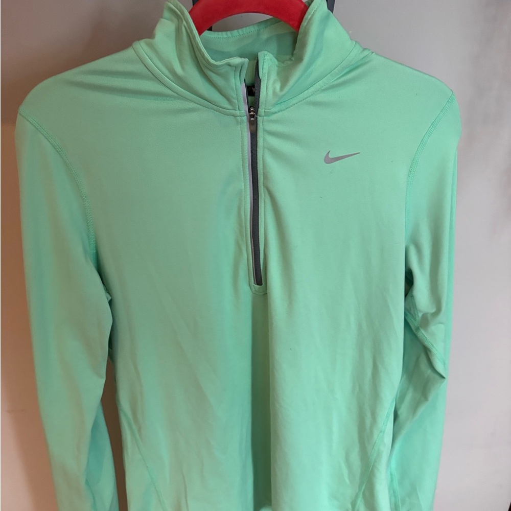 Nike Women’s Light Green Half-Zip Top